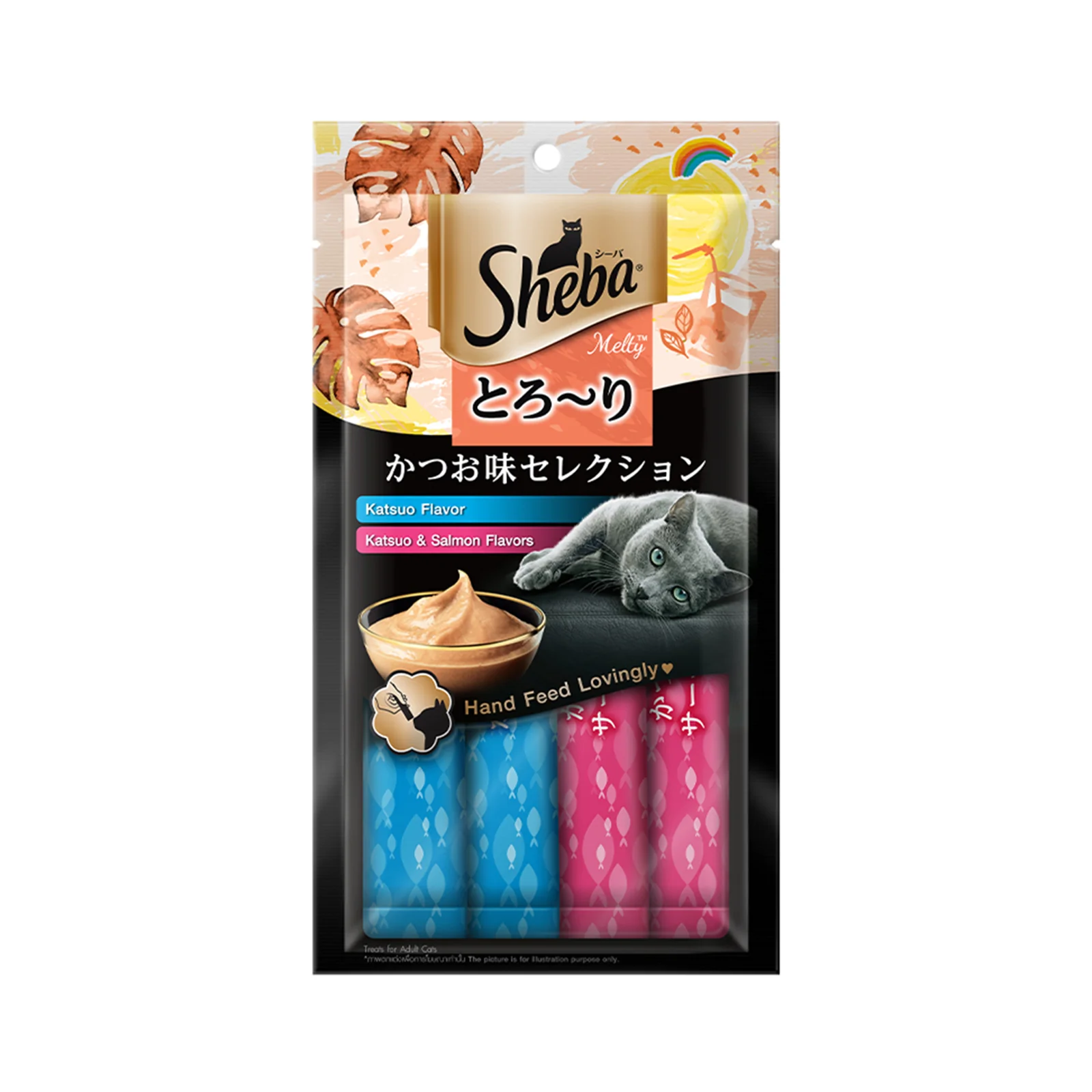 Sheba Melty Katsuo And Katsuo Salmon Flavours 48g - Image 2