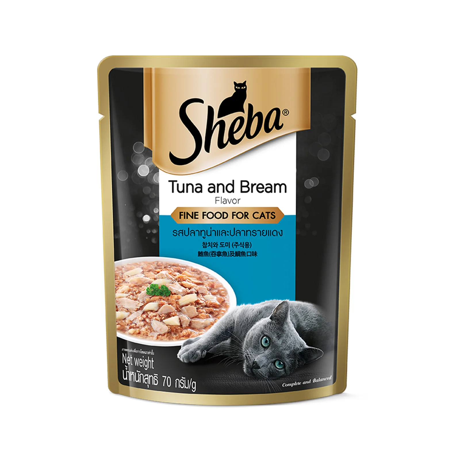Sheba Pouch Tuna And Bream Pouch 70g - Image 2
