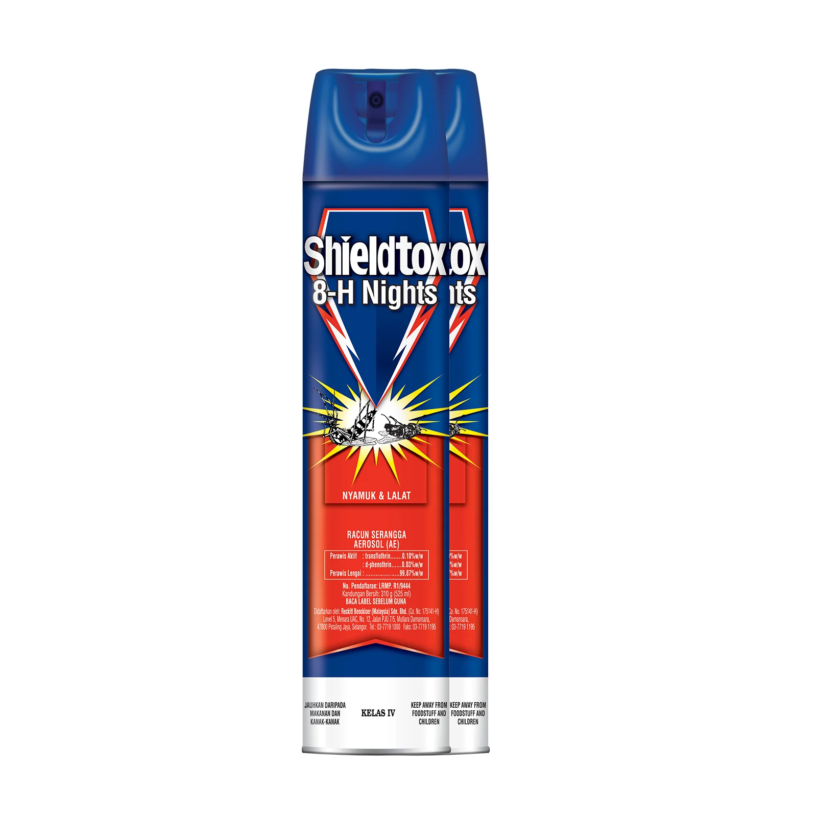Shieldtox Aerosols FIK 8H Nights 525ml x 2 - Image 2