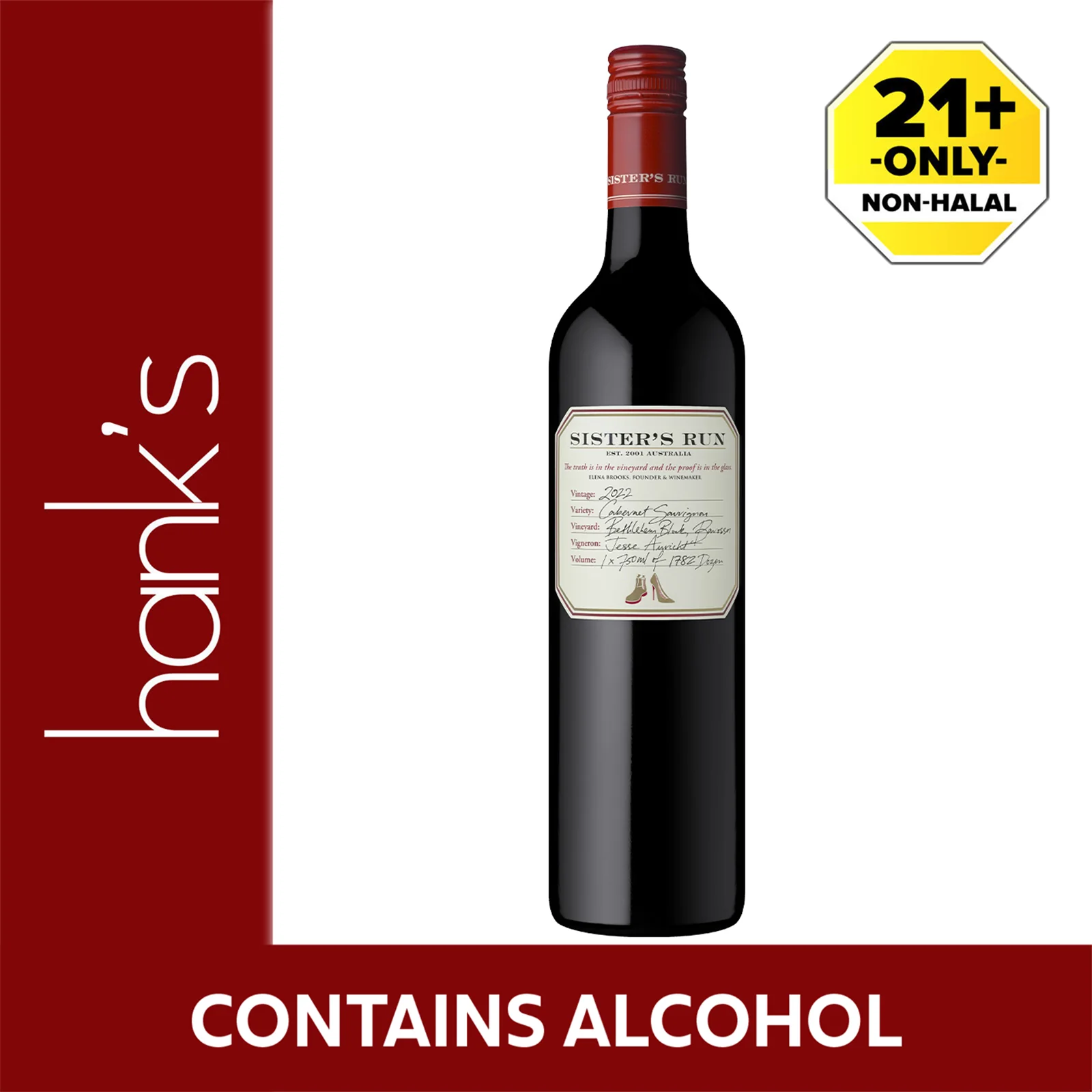 Sister's Run Bethlehem Block Cabernet Wine 750ml - Image 2