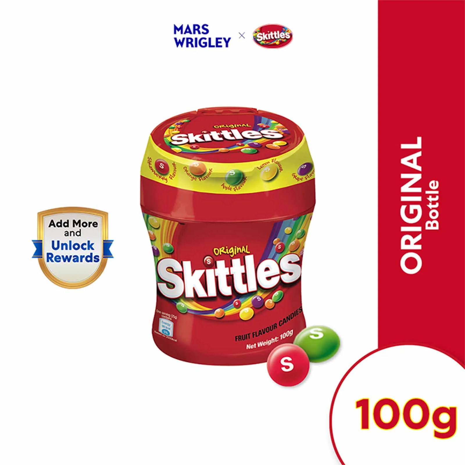 Skittles Original Fruit Flavour Candies 100g - Image 2