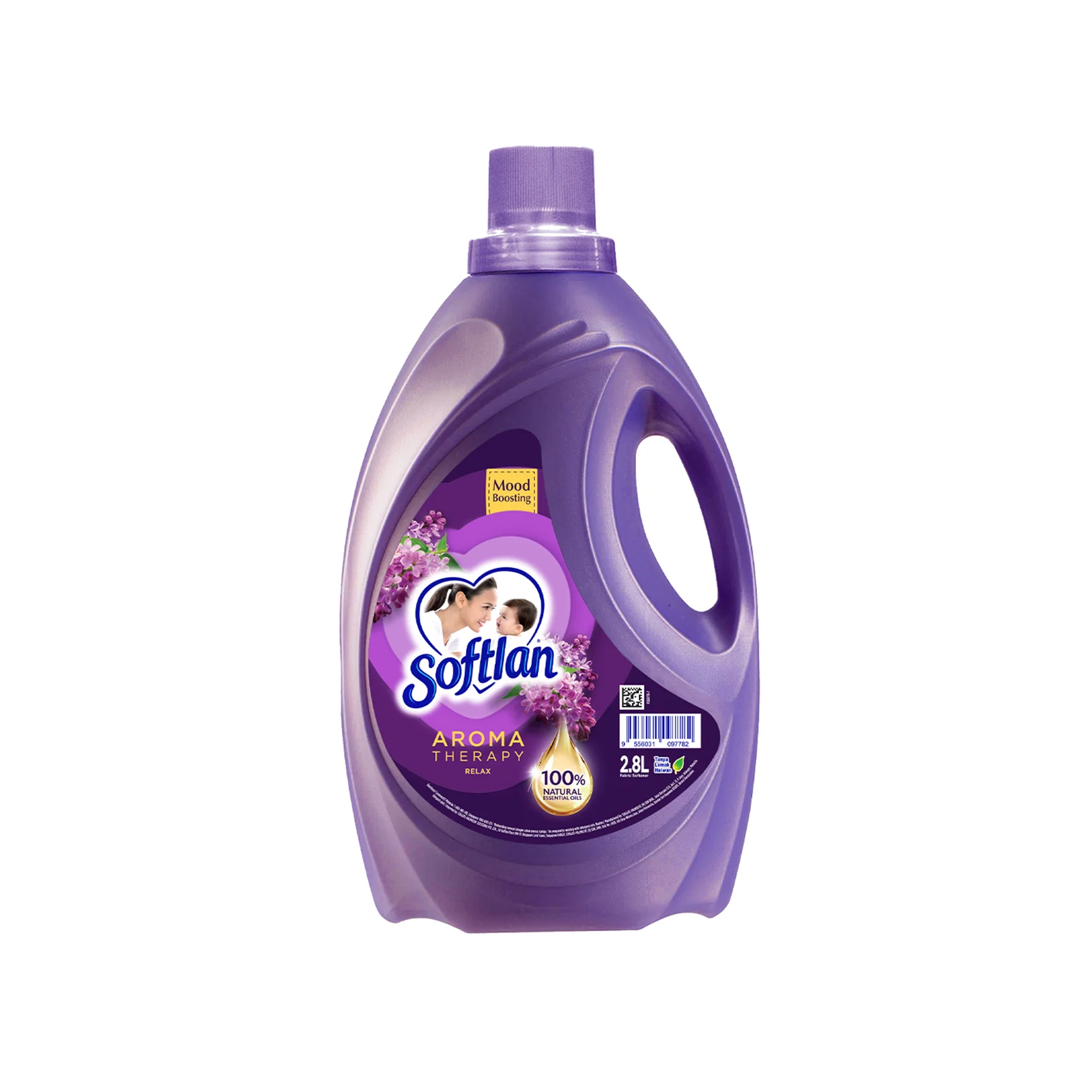 Softlan Aroma Therapy Relax Purple Fabric Softener 2.8L - Image 2