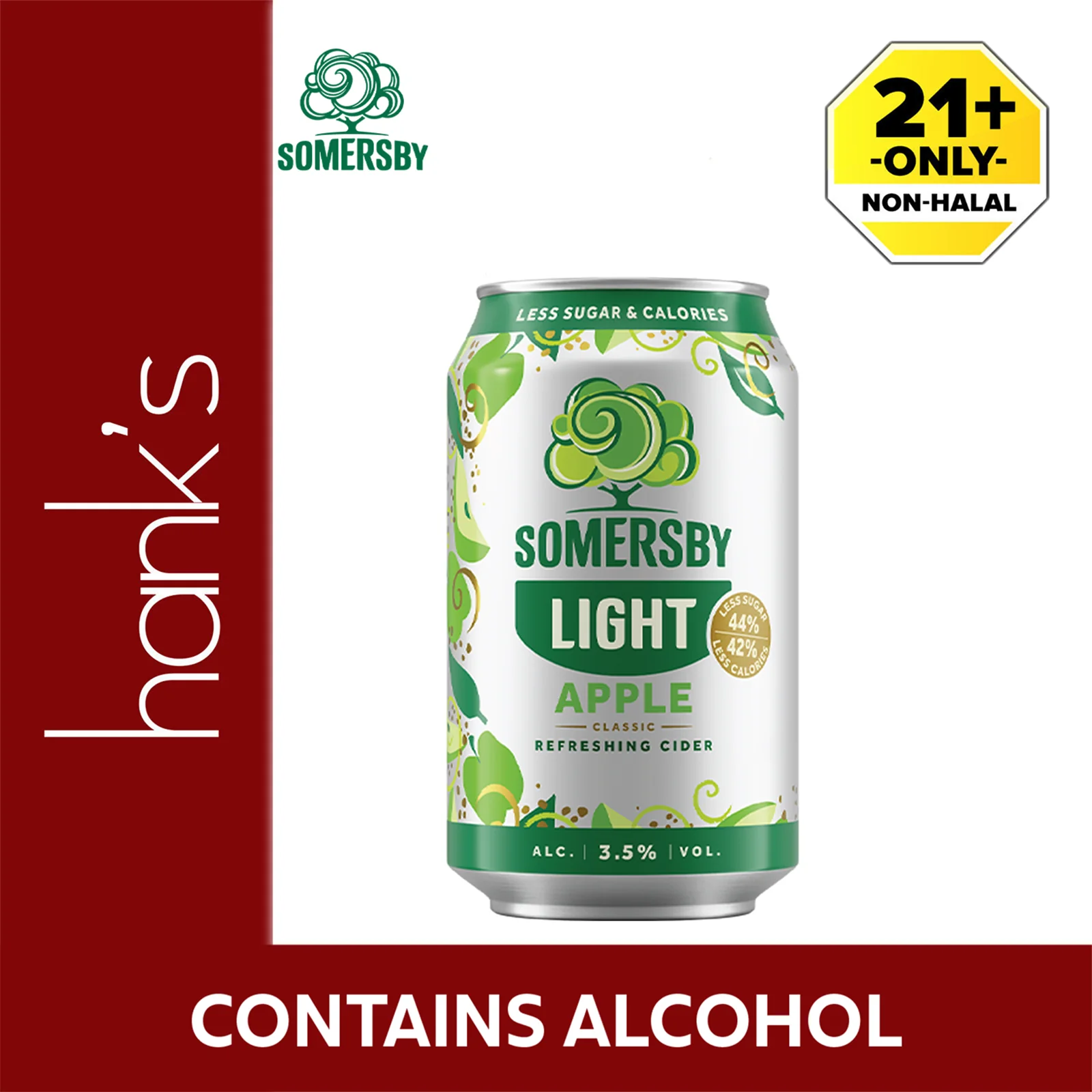 Somersby Light Apple (Can) 320ml - Image 2