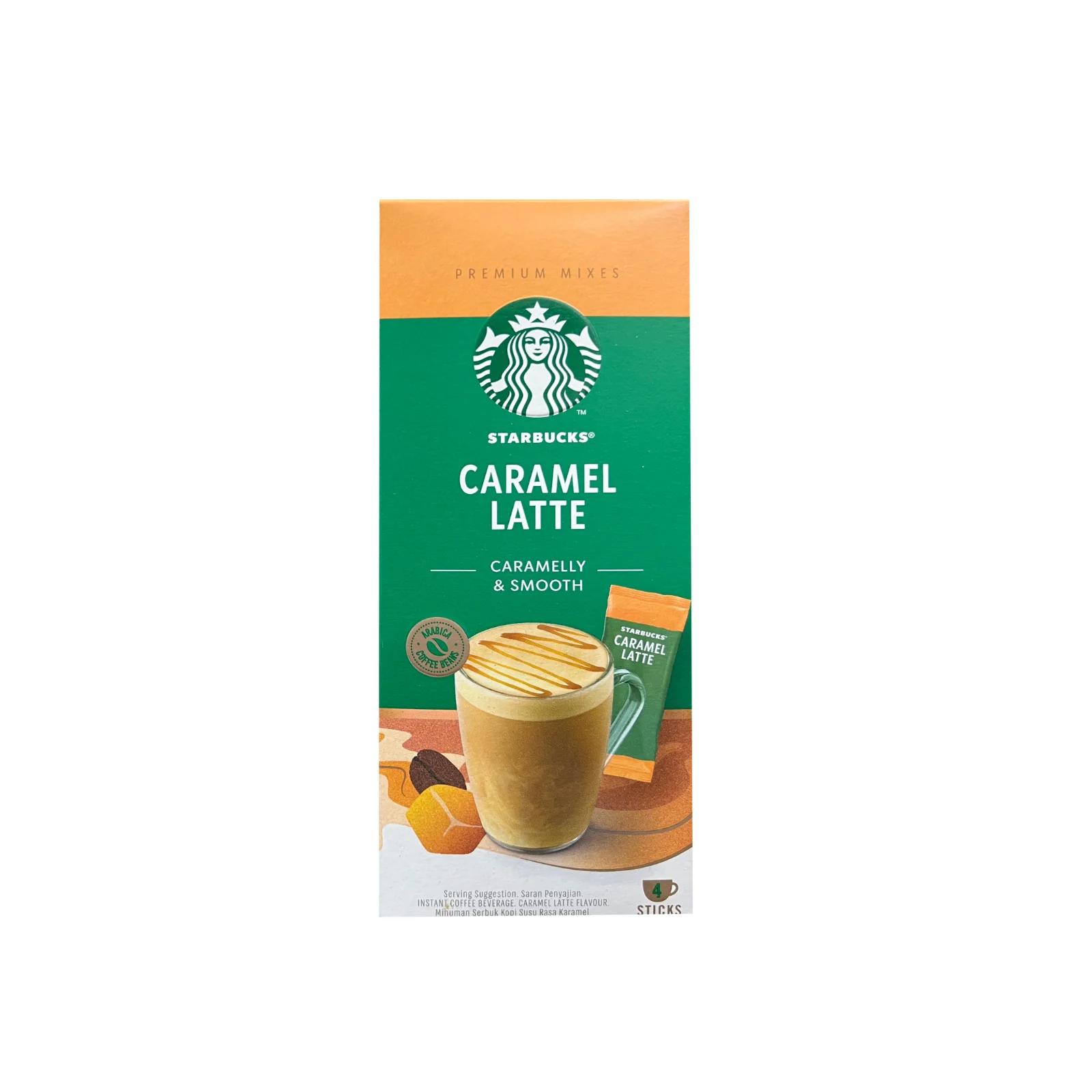 Starbucks Caramel Latte Premium Instant Coffee 21.5g x 4 - Image 2