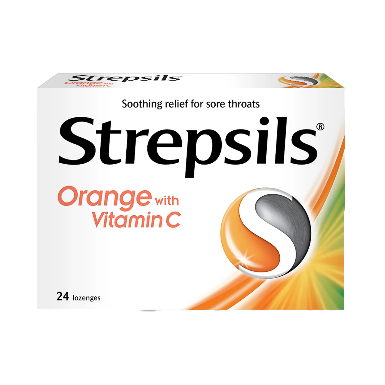 Strepsils Lozenges for Sore Throats Orange With Vitamin C 6pcs/pack - Image 2