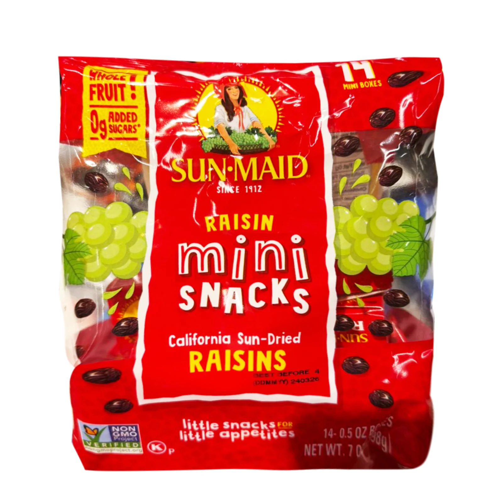 Sun-Maid Natural California Raisins Mini Snacks 14g x 14 - Image 2