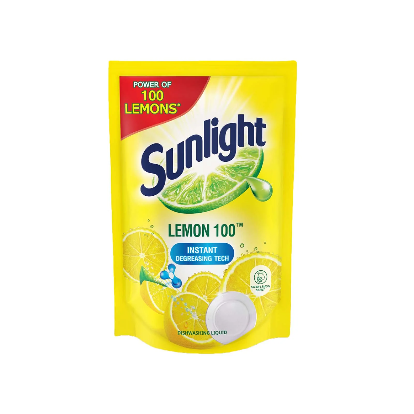 Sunlight Lemon 100 Dishwashing Liquid Refill Pack 700ml - Image 2