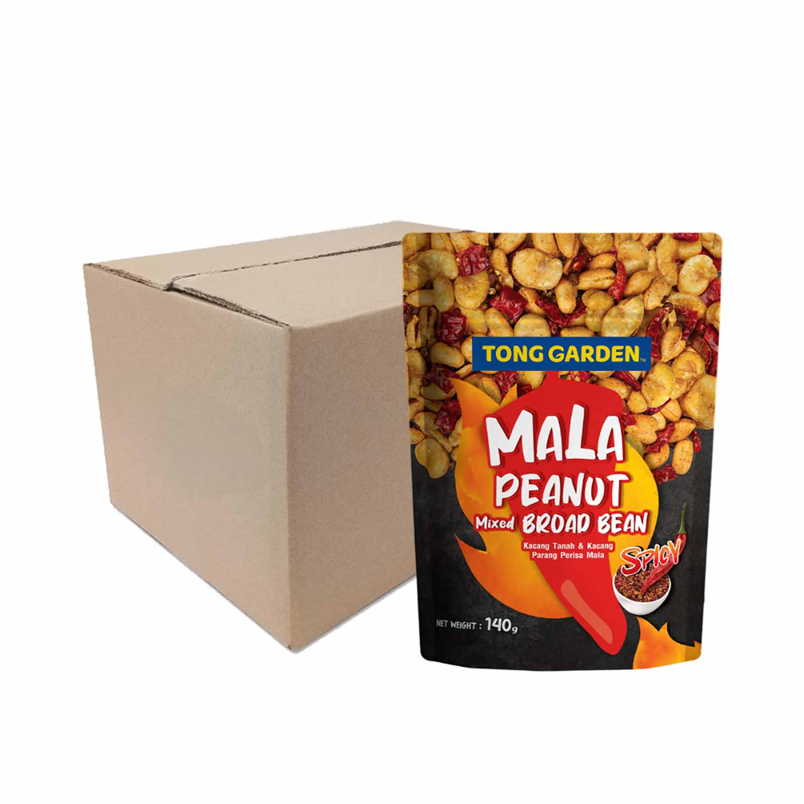 Tong Garden Mala Peanut Mix Broad Beans 140g - Image 2