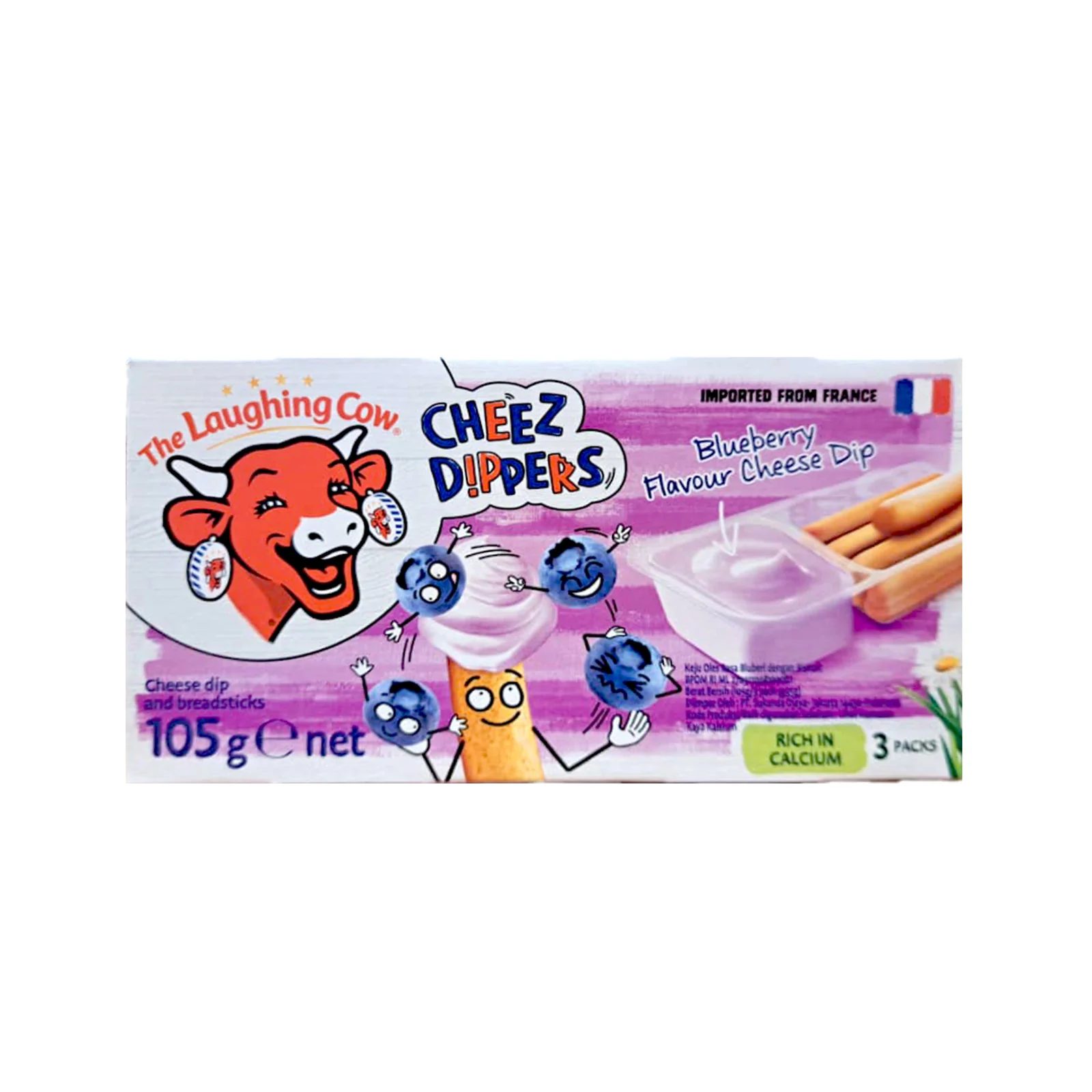 The Laughing Cow Cheese Dipper Blueberry Flavour 1pack - Image 2