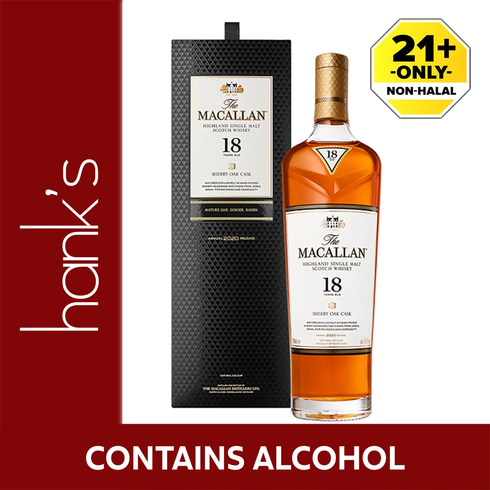 The Macallan 18 Years Sherry Oak 700ml - Image 2