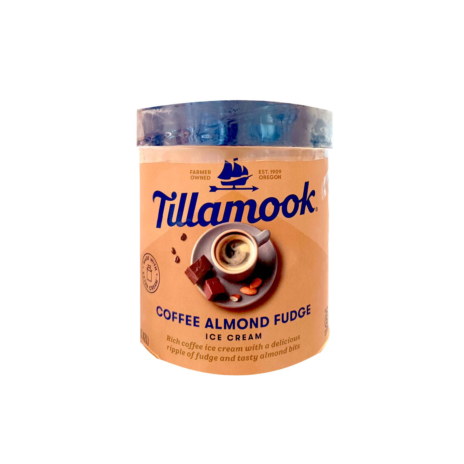 Tillamook Coffee Almond Fudge Ice Cream 1.4L - Image 2