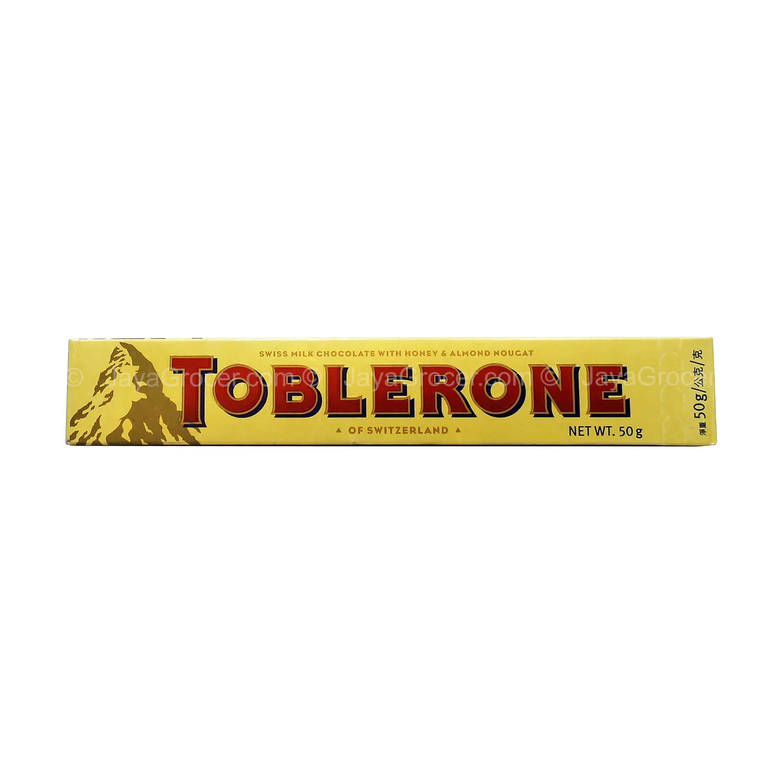 Toblerone Swiss Milk Chocolate Nuogat 50g - Image 2