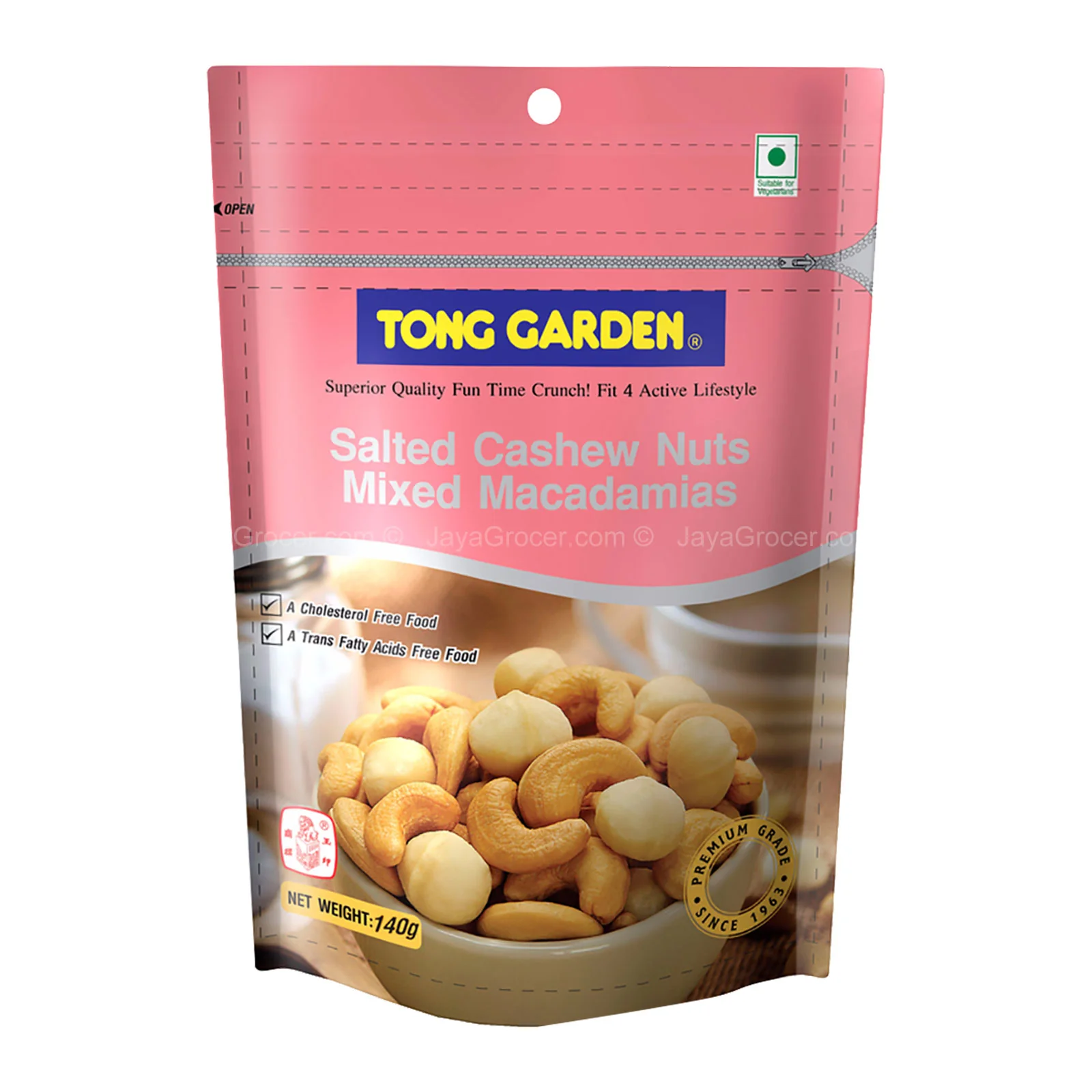 Tong Garden Salted Cashew Nuts Mixed Macadamias 140g - Image 2