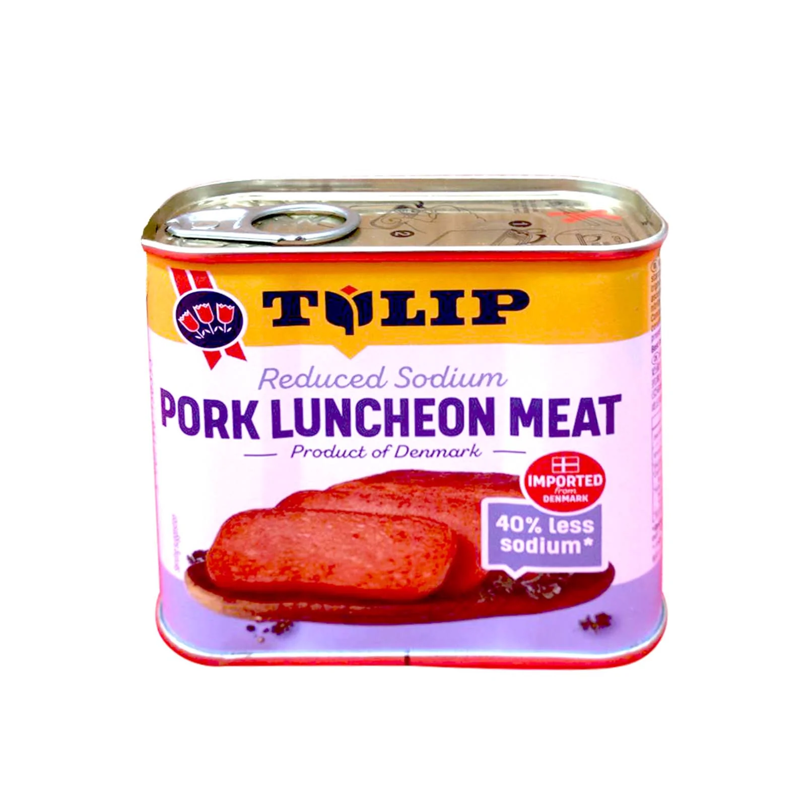 [NON-HALAL] Tulip Premium Pork Luncheon Meat Less Sodium 340g - Image 2