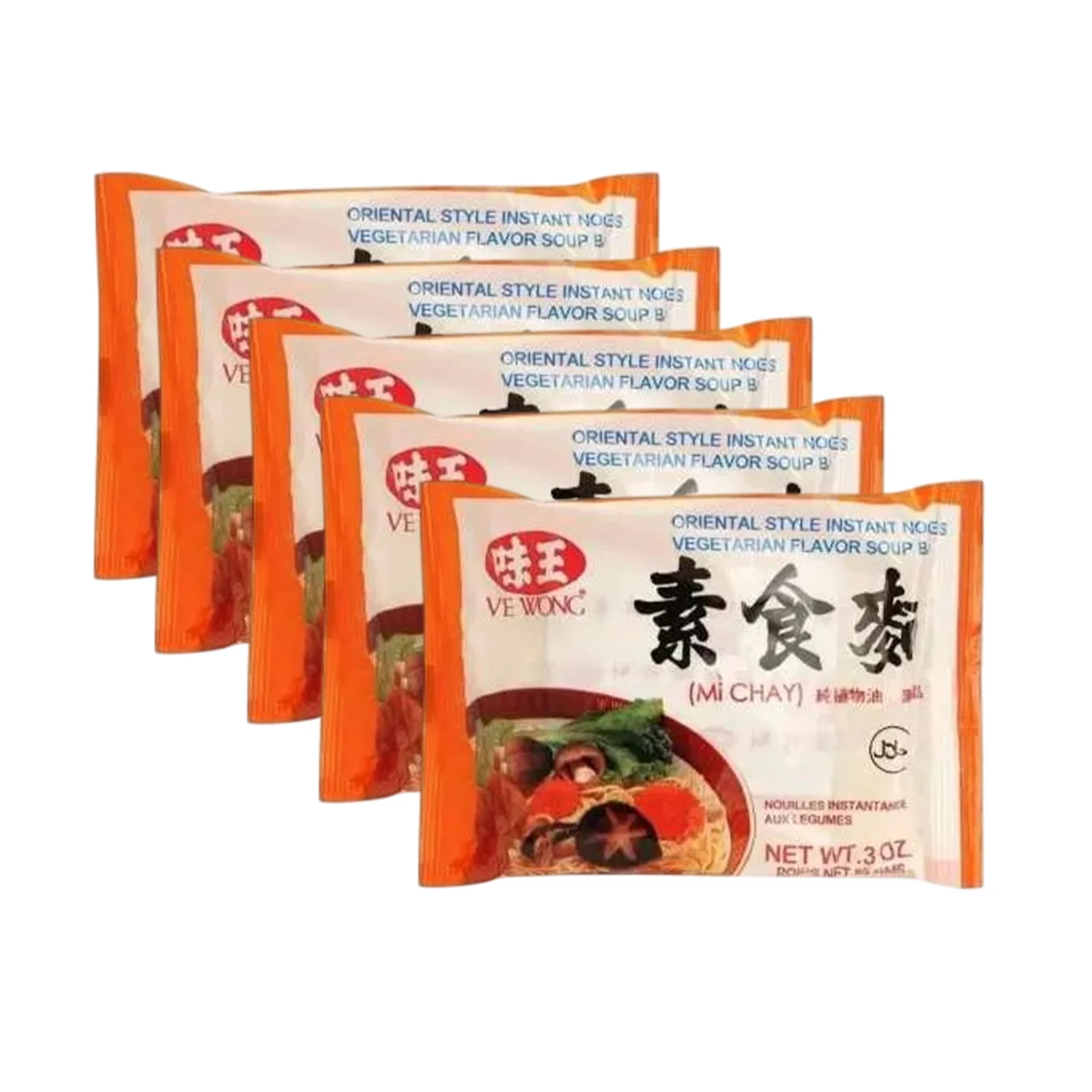 Ve Wong Oriental Style Instant Noodle Vegetarian Flavour Soup 85g x 5 - Image 2