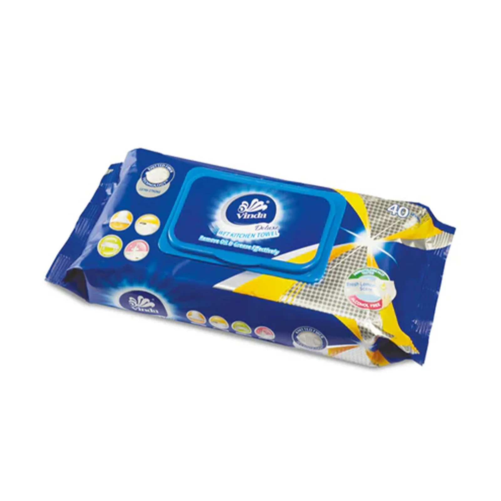 Vinda Deluxe Lavender Kitchen Wet Wipes 40sheets/pack - Image 3