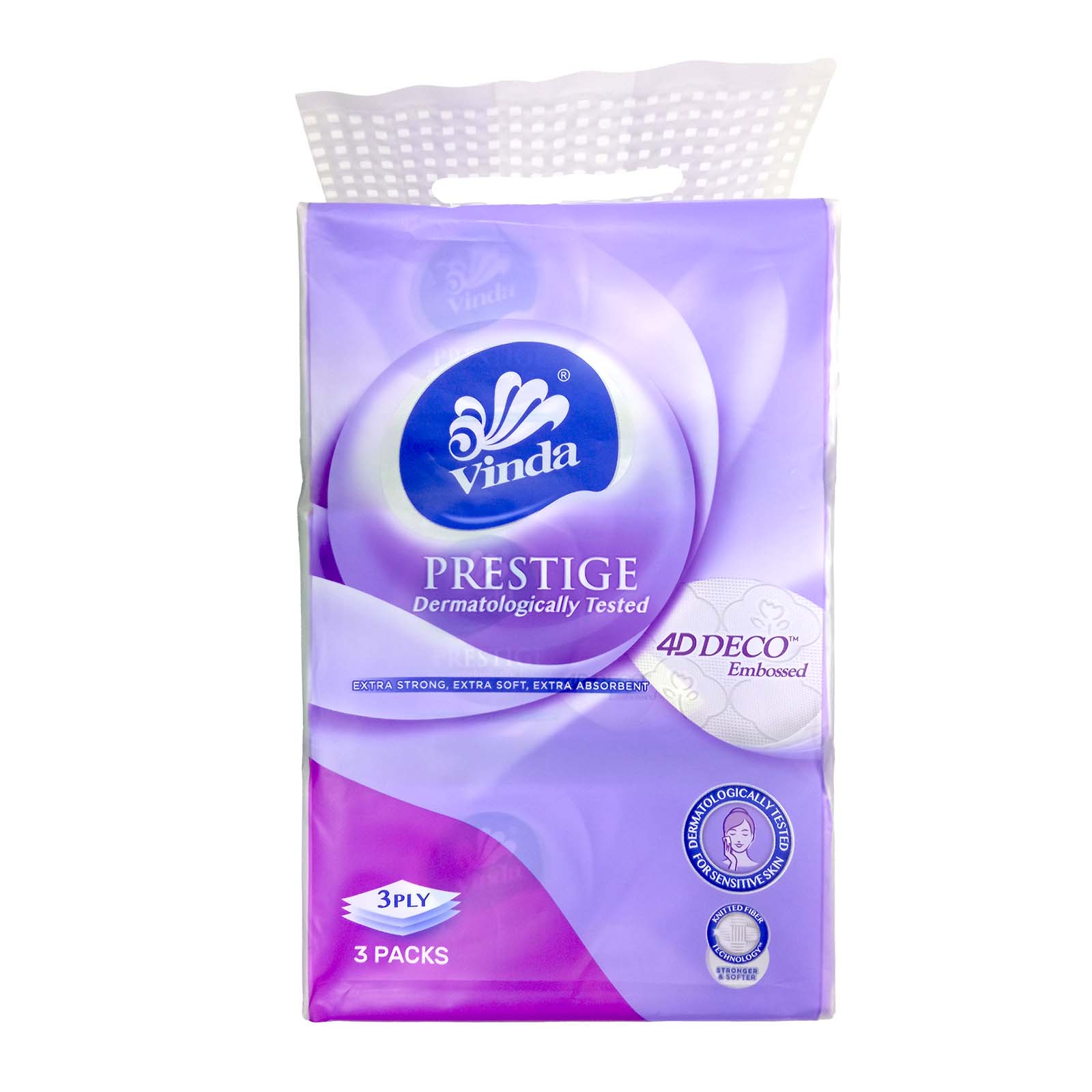 Vinda Prestige Facial Tissue Softpack 100pcs x 3 - Image 3