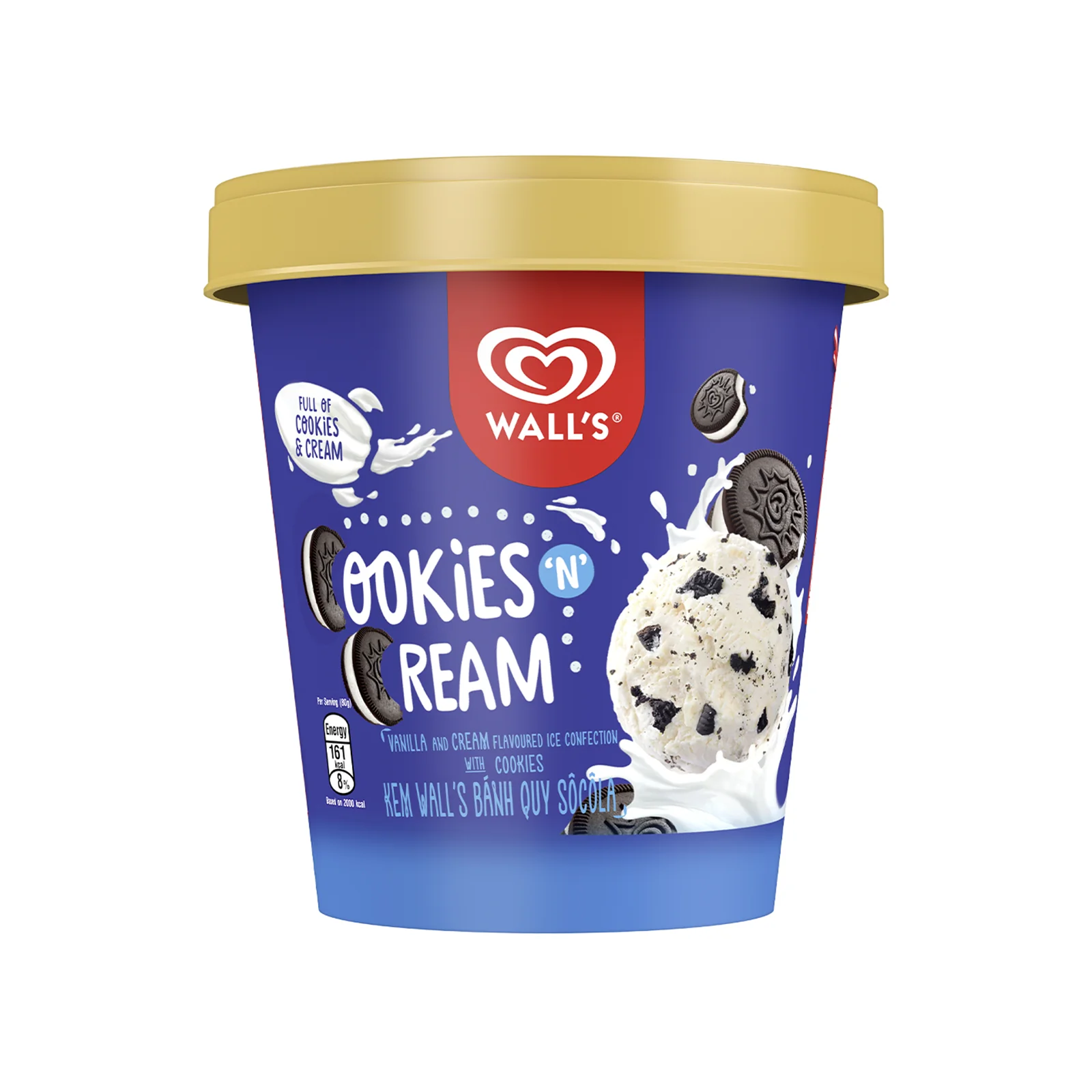Wall's Selection Cookies and Cream 750ml - Image 2