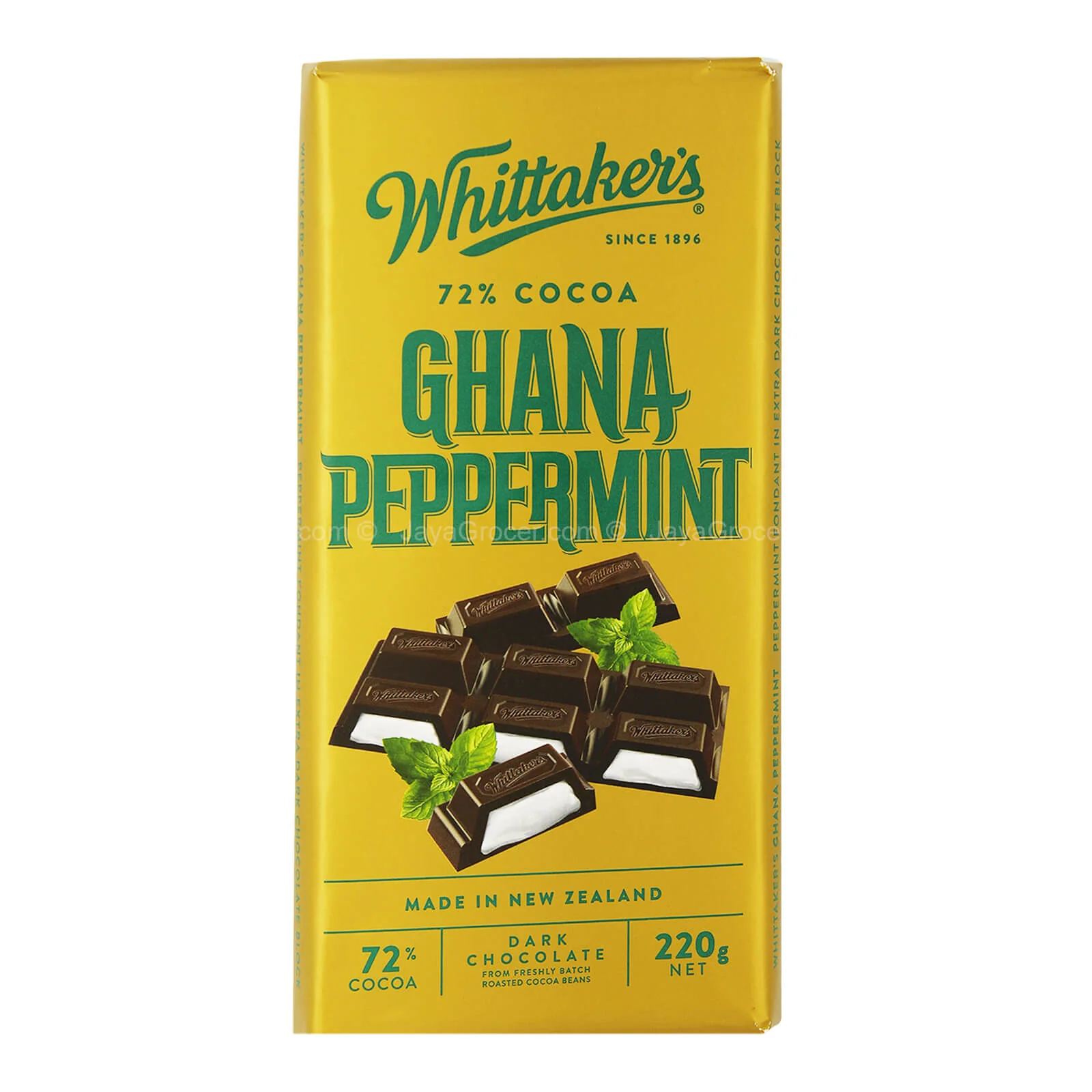Whittaker's Ghana Peppermint Dark Chocolate 220g - Image 2