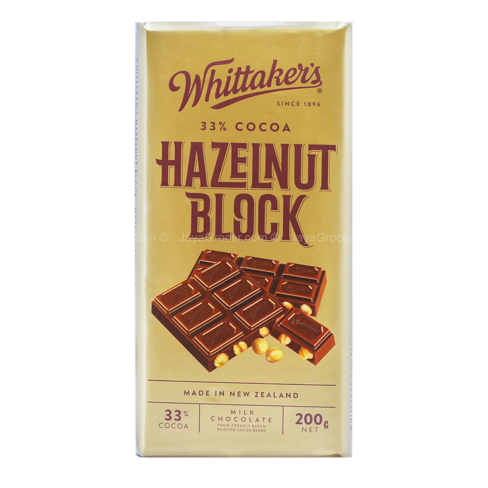 Whittakers Hazelnut Block Chocolate Bar 200g - Image 2