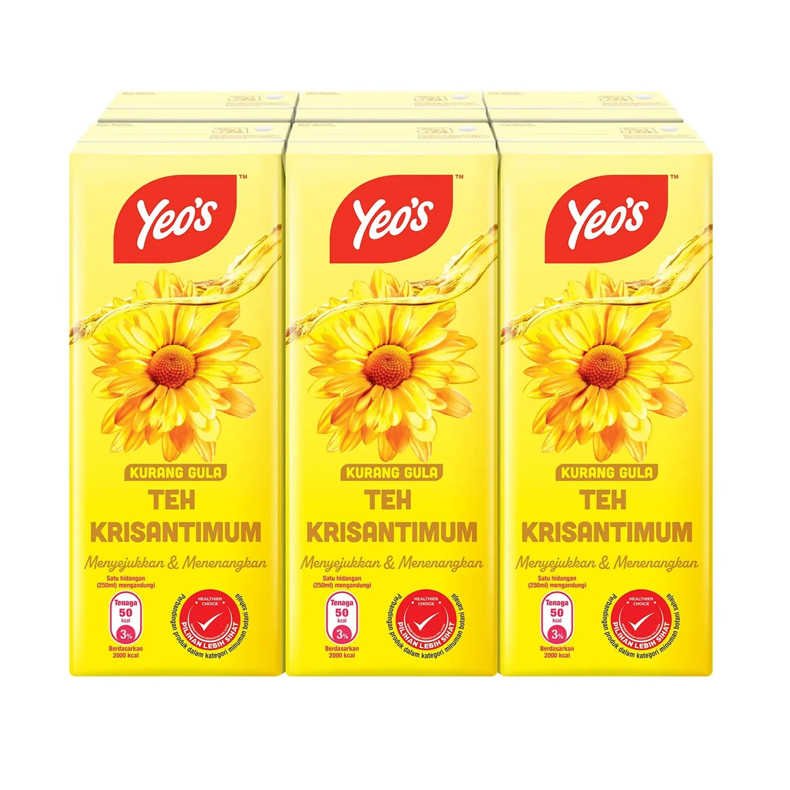 Yeos Chrysanthemun Tea 250ml x 6 - Image 2