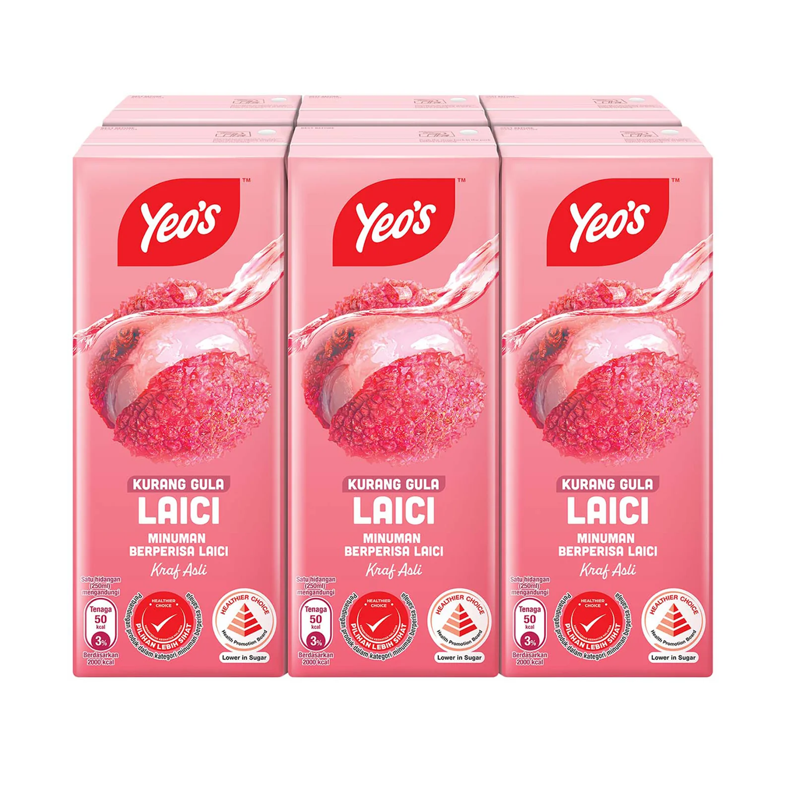 Yeos Lychee 250ml x 6 - Image 2