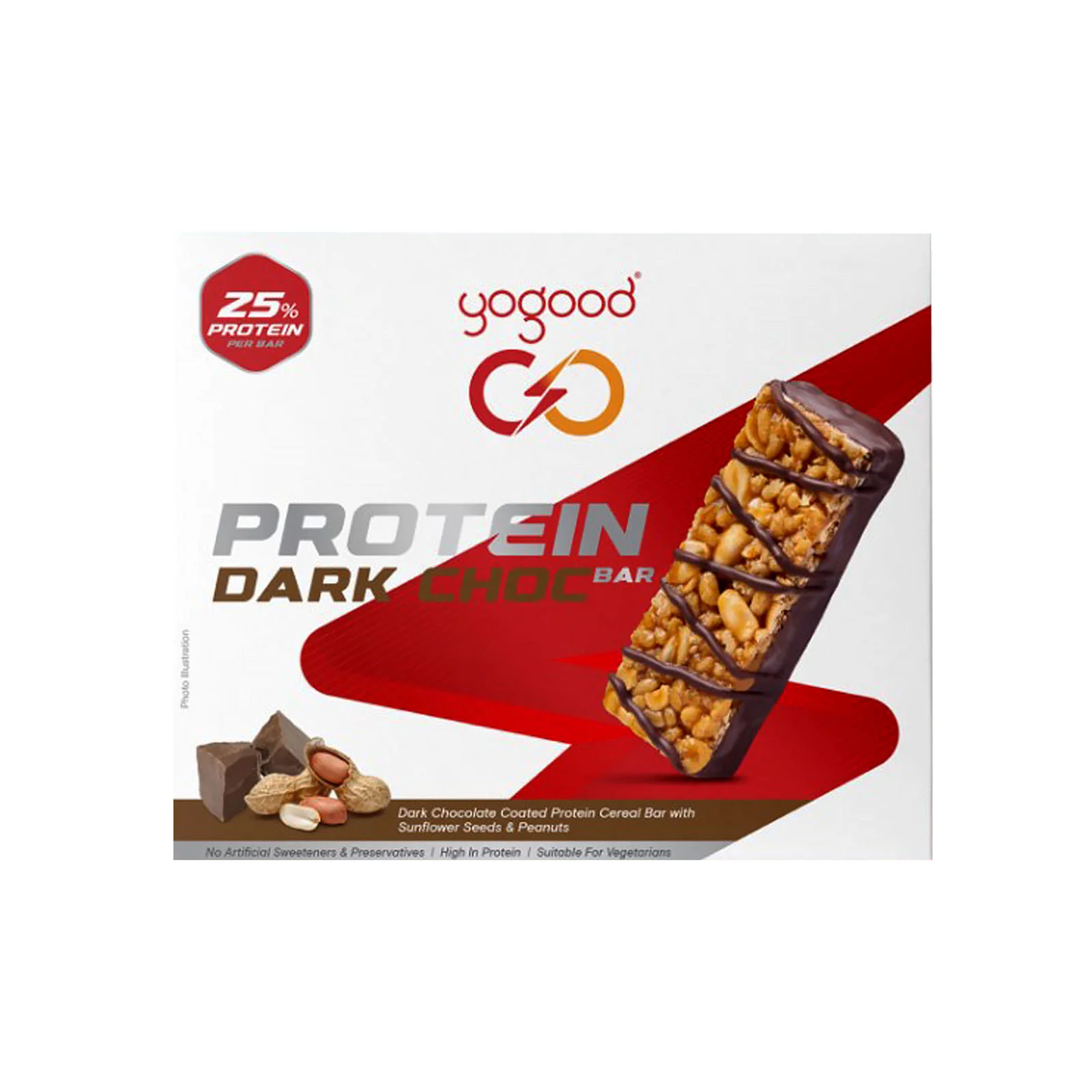 Yogood Go Dark Chocolate Protein Bar 35g - Image 2