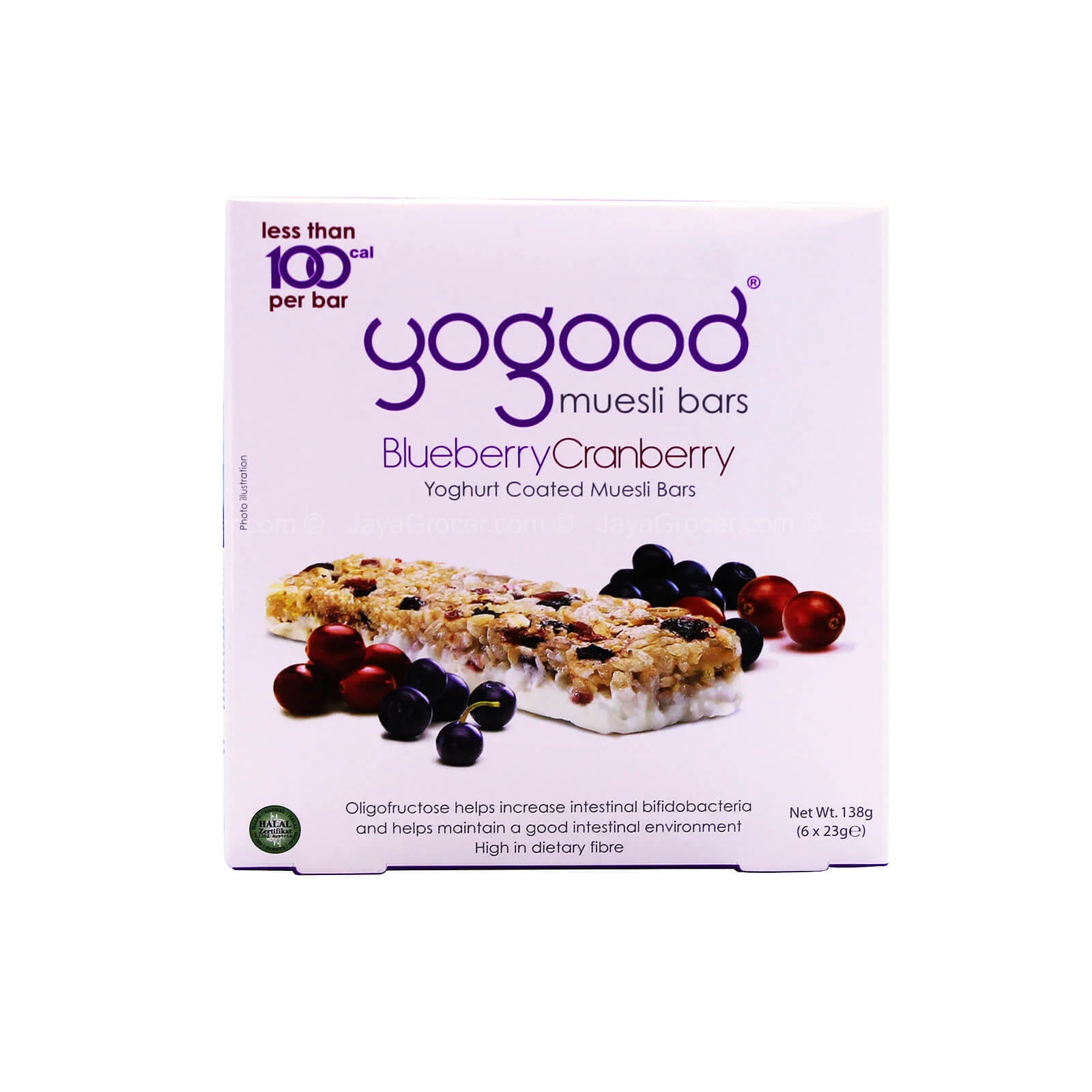 Yogood Muesli Bars Blueberry Cranberry 138g - Image 2