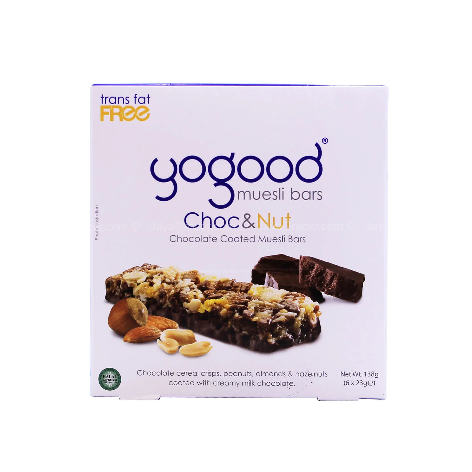 Yogood Chocolate and Nut Muesli Bars 138g