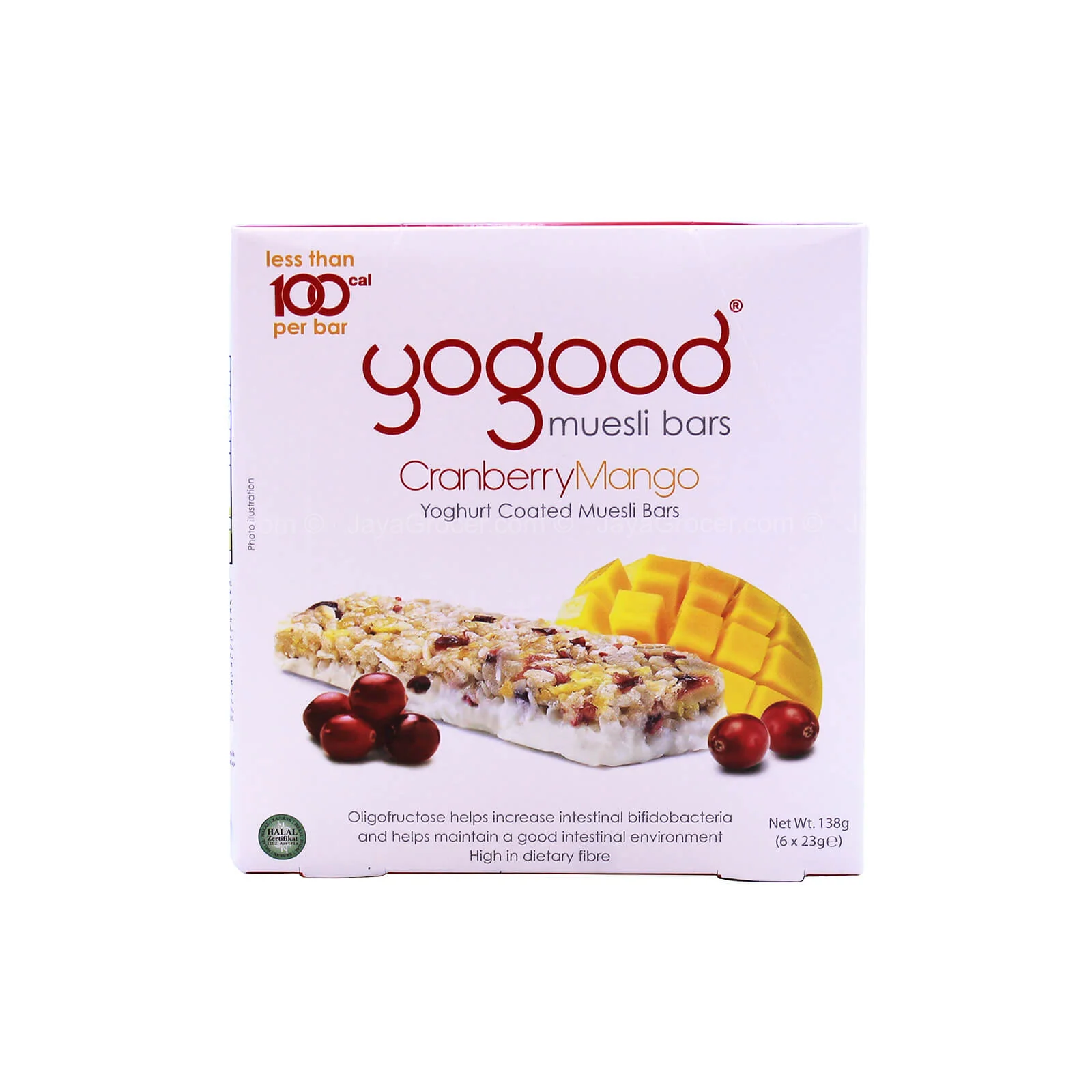 Yogood Muesli Bars Cranberry Mango 138g - Image 2