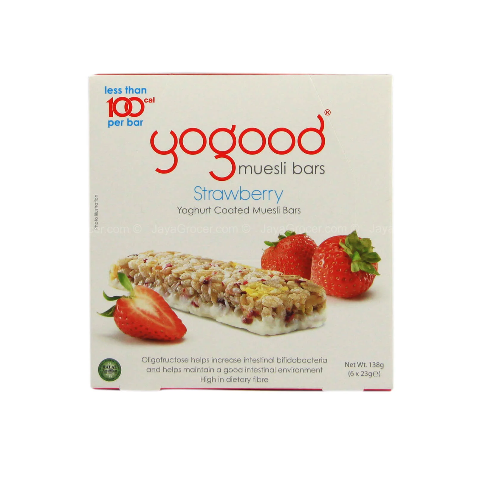 Yogood Strawberry Yogurt Muesli Bar 138g - Image 2
