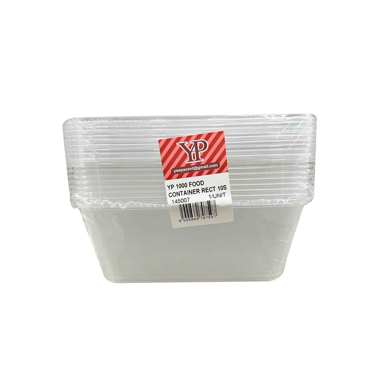 YP 1000 Food Container Rectangular 10pcs/pack - Image 2