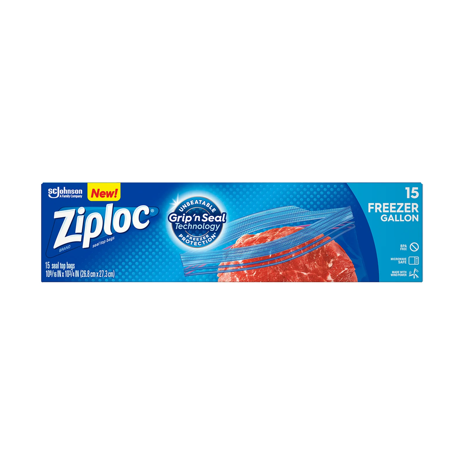 Ziploc Freezer Gallon Bag 15pcs/pack - Image 2