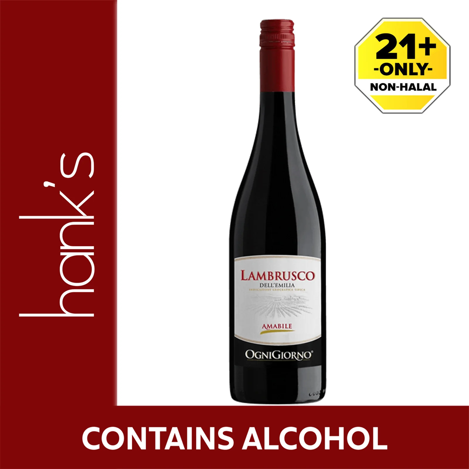 Zonin Lambrusco Dell Emilia IGT Ognigiorno Red Wine 750ml - Image 2