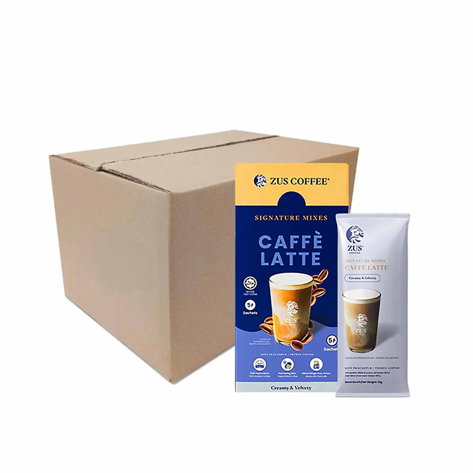 Zus Signature Caffe Latte Coffee Mixes 23g x 5 - Image 2